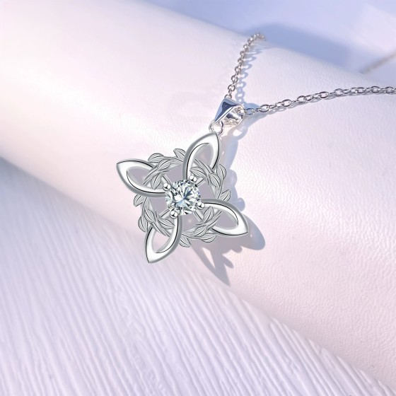 fashion personalized pendant retro inlaid zircon necklace