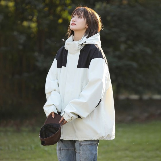 2025 New Style Hooded Windbreaker Coat