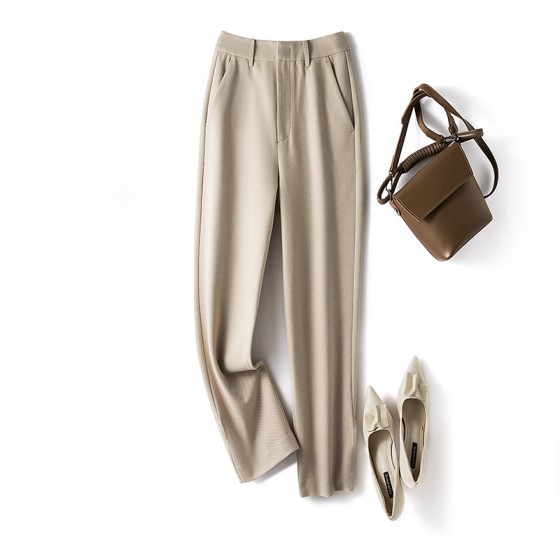 Women's nylon casual pants for autumn and winter